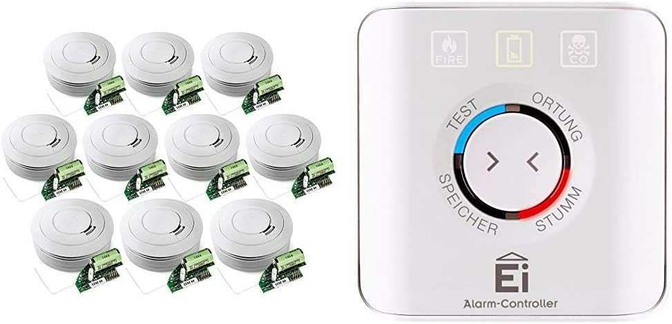 Ei Electronics Ei650RF Funkrauchmelder 10er Set mit Ei450 Fernbedienung: Testsieger Stiftung Warentest, drahtlos vernetzbar Mesch Shop Ei Electronics Ei650RF Funkrauchmelder 10er Set mit Ei450 Fernbedienung: Testsieger Stiftung Warentest, drahtlos vernetzbar Mesch Shop